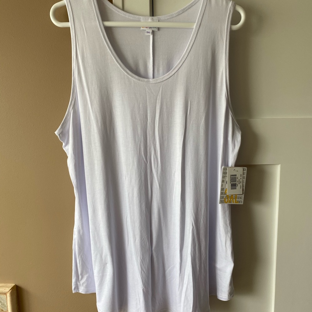 LuLaRoe 3XL Solid White Tank Top